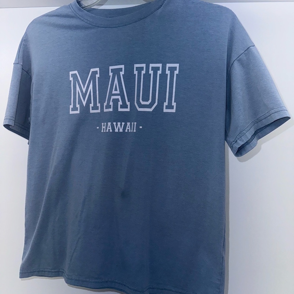 SHEIN Light Blue Casual Tee